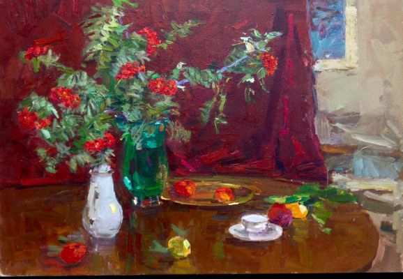 Fedor Zakharov | Still Life Green Vase